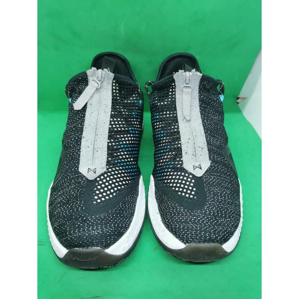Nike PG 4 Paul George Black Wolf Grey Teal Blue Men Size 11 Basketball Shoes C8